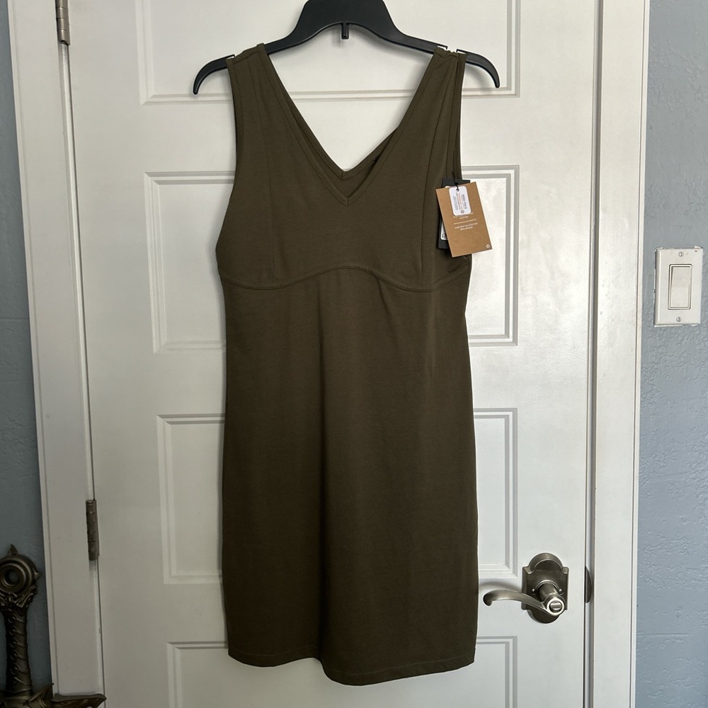Vero Moda midi dress in Olive green